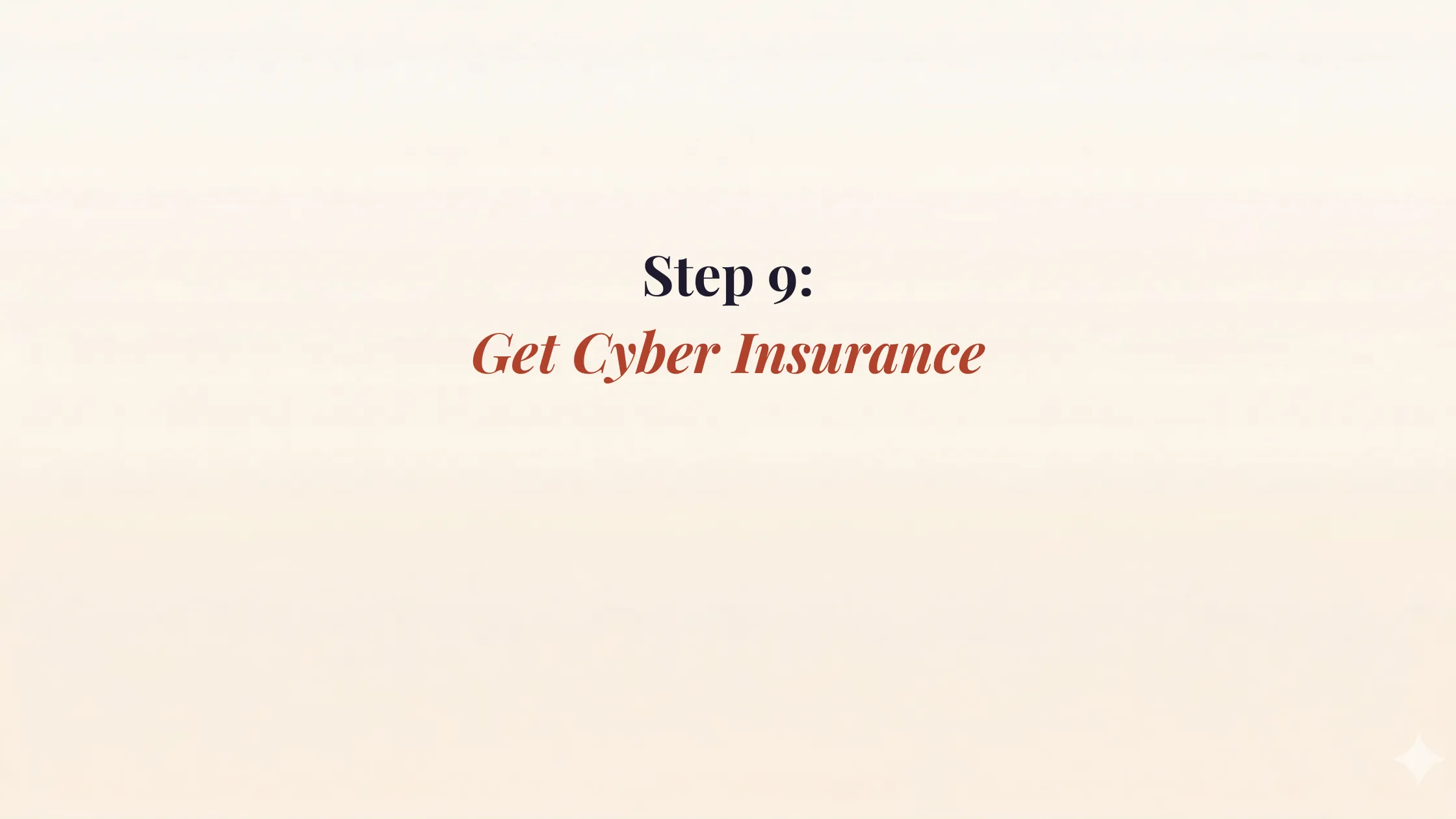 Step 9: Get Cyber Insurance
